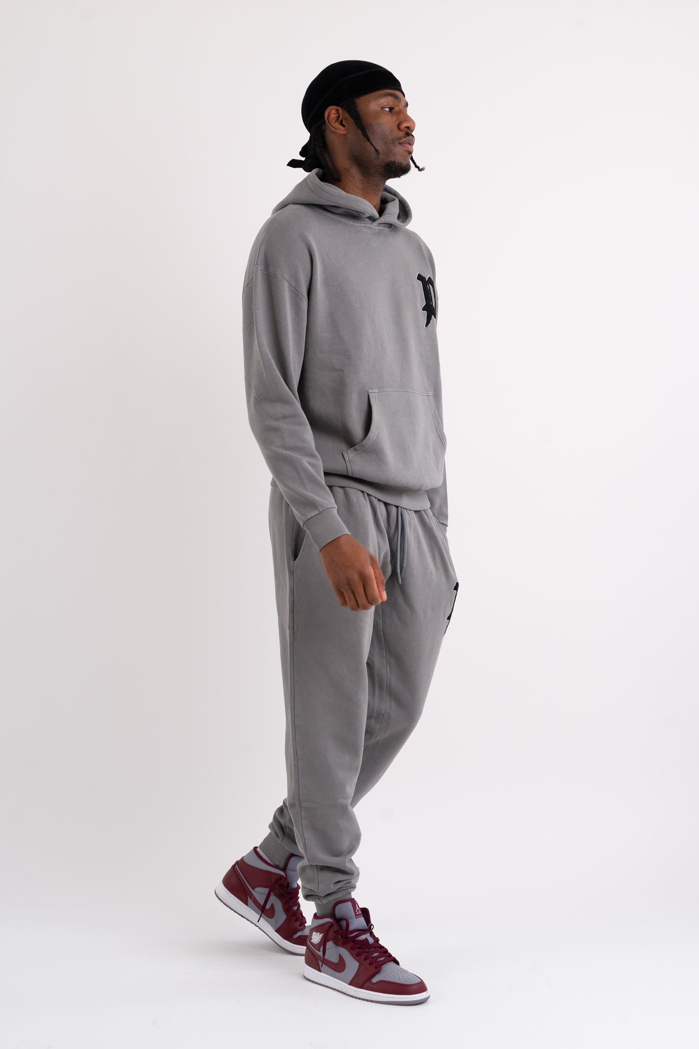 Oversized hoodie washed discount grey